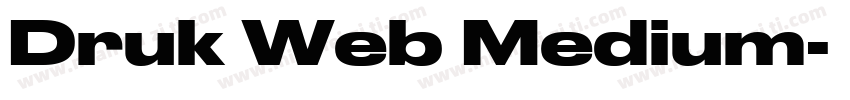 Druk Web Medium字体转换